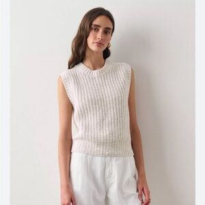White + Warren 100% cashmere vest